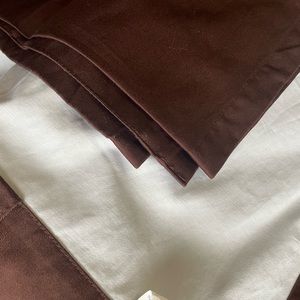 Chocolate brown room darkening drapes